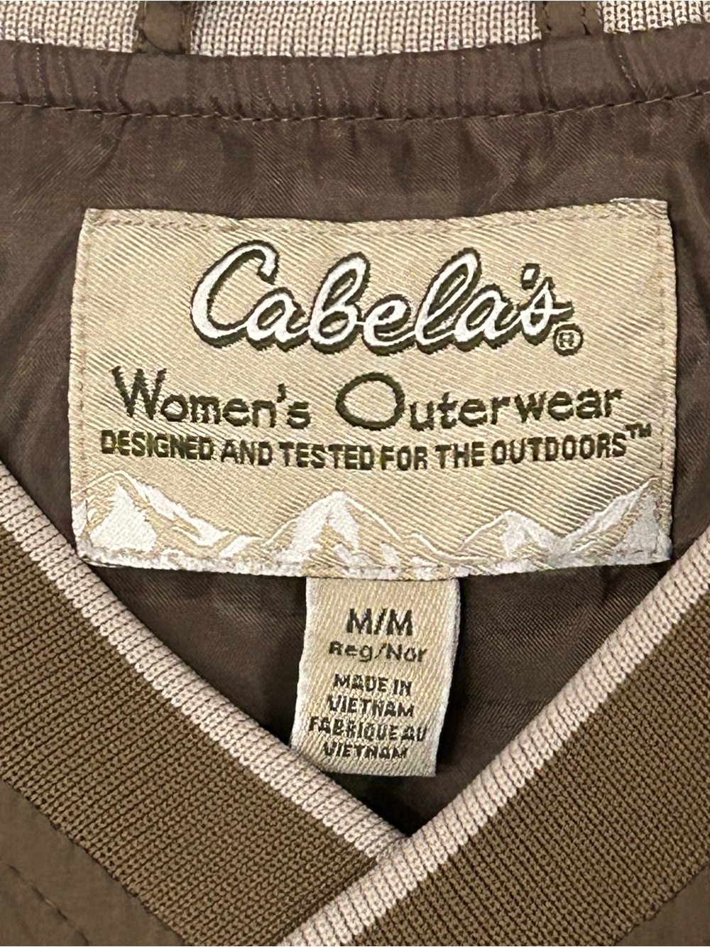 Cabela's Men's Brown Windbreaker Pullover - Picture 3 of 6